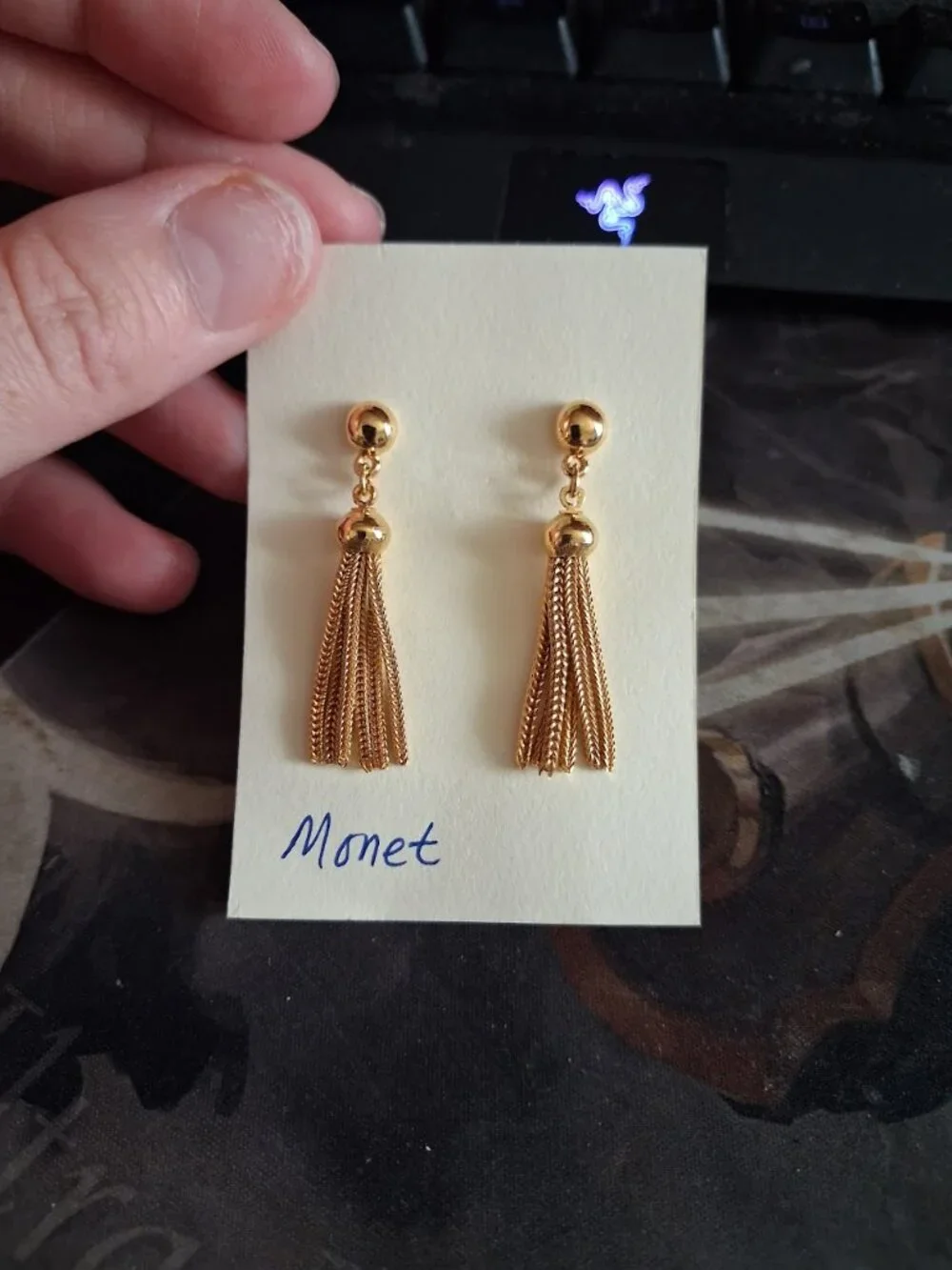 Monet dangle earrings